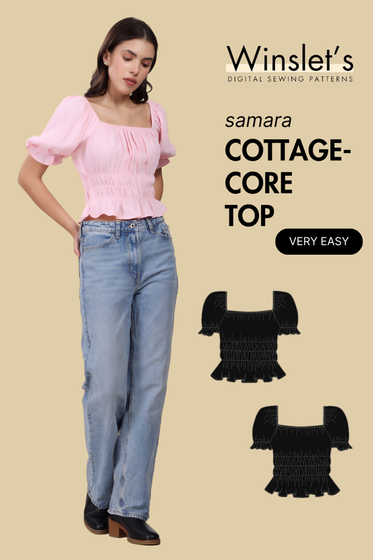 Cottagecore Top Sewing Pattern 'Samara'