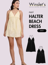 Halter Beach Dress Sewing Pattern 'Nori'