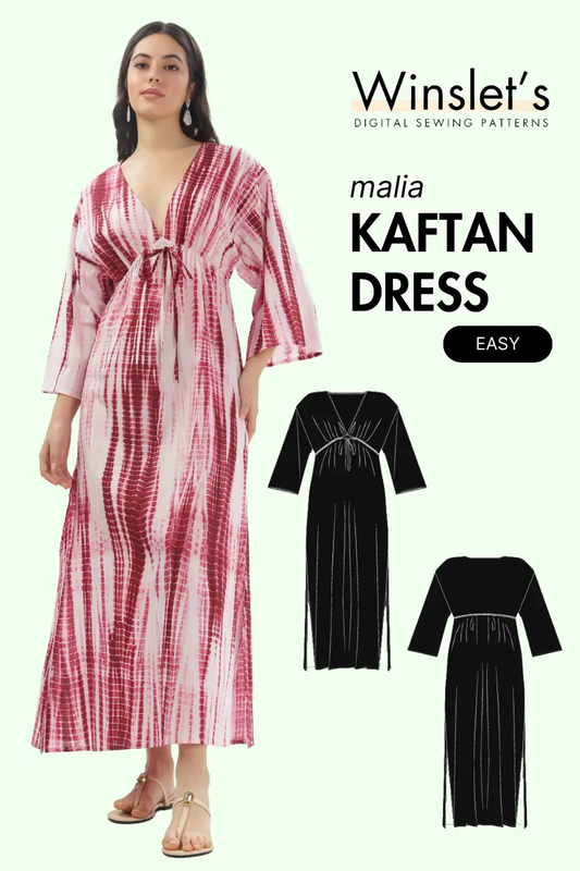 Kaftan Dress Sewing Pattern 'Malia'