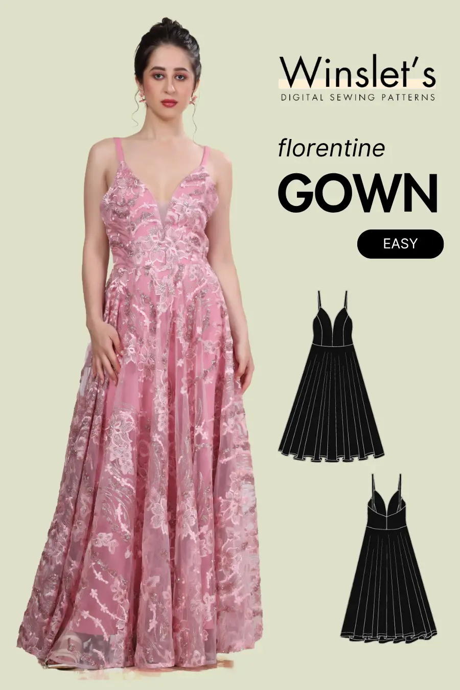 Gown Sewing Pattern 'Florentine'