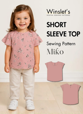 Kid's Short Sleeve Top Sewing Pattern 'Miko'
