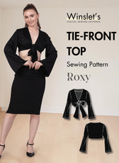 Tie Front Top Sewing Pattern 'Roxy'