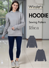 Hoodie Sewing Pattern 'Rhea'