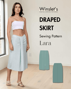 Draped Skirt Sewing Pattern 'Lara'