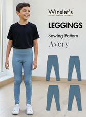 Kid's Leggings Sewing Pattern 'Avery'