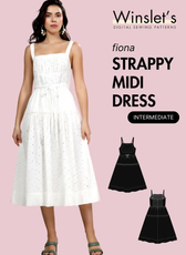 Strappy Midi Dress Sewing Pattern 'Fiona'