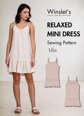 Relaxed Mini Dress Sewing Pattern 'Alia'
