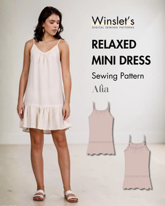 Relaxed Mini Dress Sewing Pattern 'Alia'