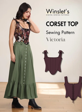 Corset Top Sewing Pattern 'Victoria'