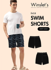 Men's Swim Shorts Sewing Pattern 'Luca'