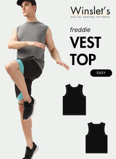 Men's Vest Top Sewing Pattern 'Freddie'