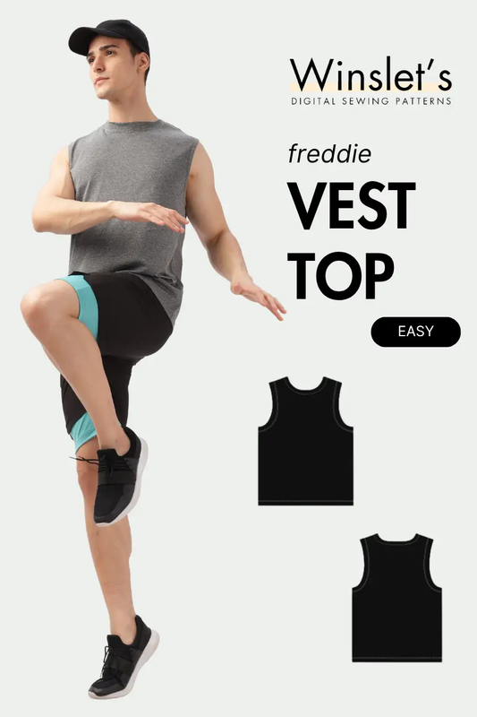 Men's Vest Top Sewing Pattern 'Freddie'