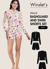 Rashguard & Swim Shorts Set Sewing Pattern 'Darya'