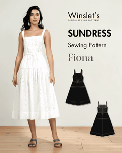 Sundress Midi Dress Sewing Pattern 'Fiona'