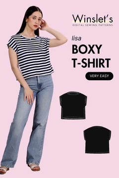 Boxy T-shirt Sewing Pattern 'Lisa'