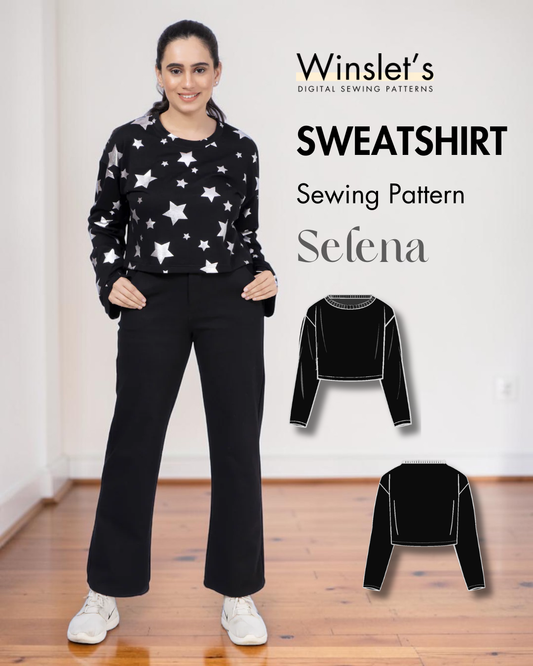Sweatshirt Sewing Pattern 'Selena'