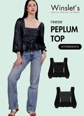 Peplum Top Sewing Pattern 'Reese'