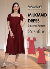 Milkmaid Dress Sewing Pattern 'Rosaline'