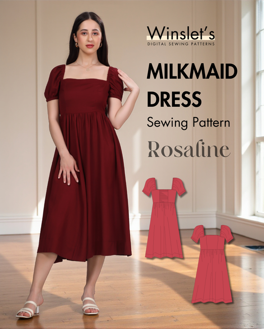 Milkmaid Dress Sewing Pattern 'Rosaline'