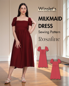 Milkmaid Dress Sewing Pattern 'Rosaline'