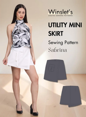 Utility Mini Skirt Sewing Pattern 'Sabrina'