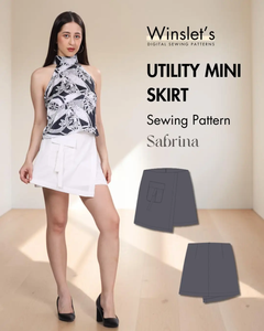 Utility Mini Skirt Sewing Pattern 'Sabrina'