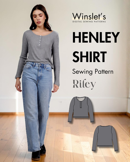 Henley Shirt Sewing Pattern 'Riley'