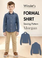 Kid's Formal Shirt Sewing Pattern 'Morgan'