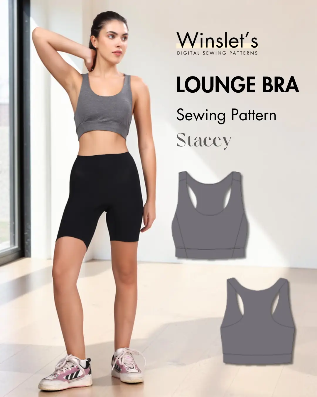 Lounge Bra Sewing Pattern 'Stacey'