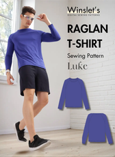 Men's Raglan T-shirt Sewing Pattern 'Luke'
