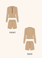Rashguard & Swim Shorts Set Sewing Pattern 'Darya'