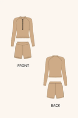 Rashguard & Swim Shorts Set Sewing Pattern 'Darya'