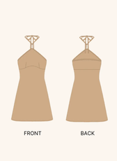 Halter Mini Dress Sewing Pattern 'Sasha'