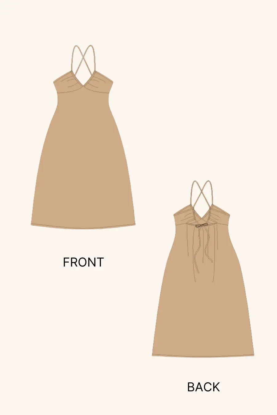 Halter Neck Maxi Dress Women's PDF Sewing Pattern |