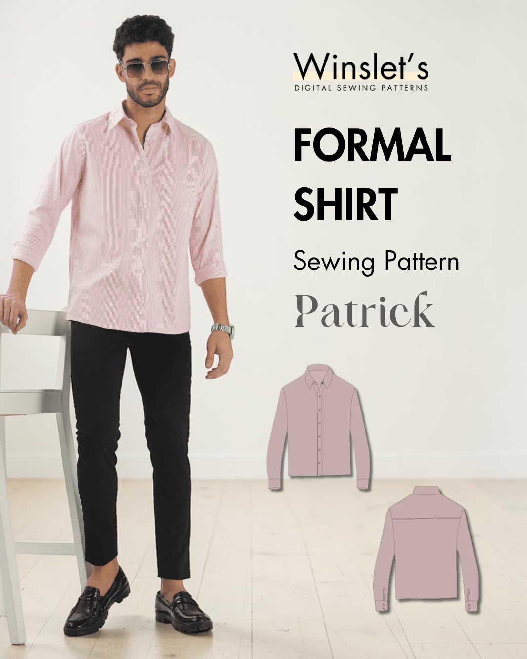 Men's Formal Shirt Sewing Pattern 'Patrick'