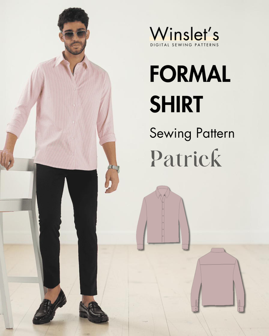 Men's Formal Shirt Sewing Pattern 'Patrick'