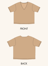 V-Neck T-shirt Sewing Pattern 'Mist'