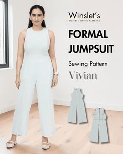 Formal Jumpsuit Sewing Pattern 'Vivian'