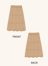 Tiered Midi Skirt Sewing Pattern 'Mila'