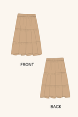 Tiered Midi Skirt Sewing Pattern 'Mila'