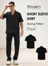Men's Short Sleeve Shirt Sewing Pattern 'Paul'