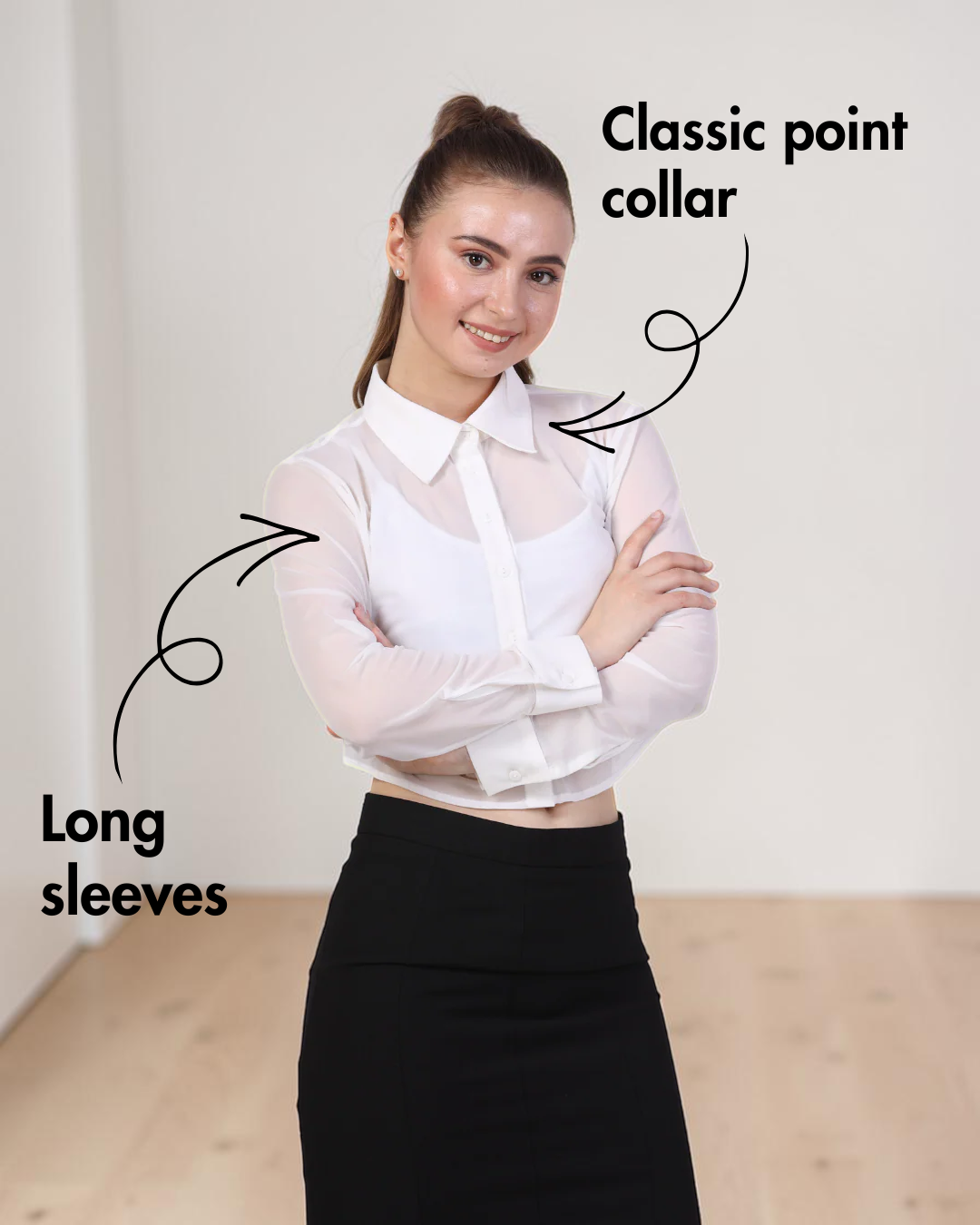 Crop Shirt Sewing Pattern 'Ash'