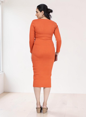 Bodycon Midi Dress Sewing Pattern 'Finch'
