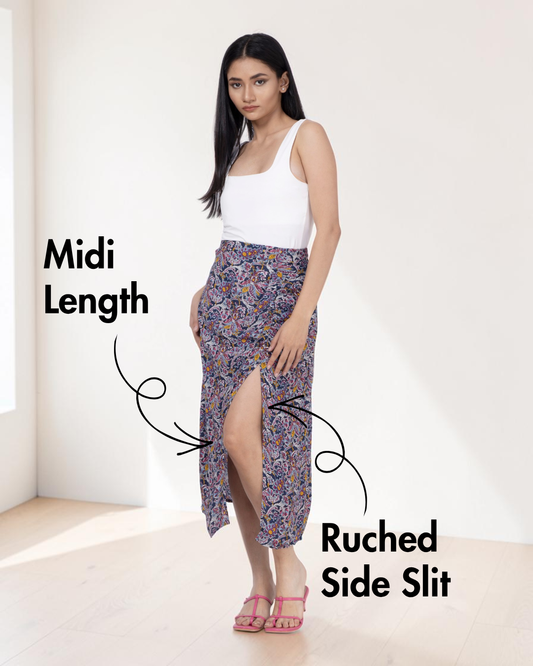 Slit Skirt Sewing Pattern 'Dahlia'