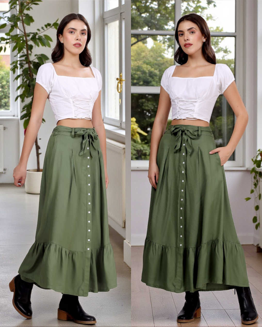 Cottagecore Maxi Skirt Sewing Pattern 'Maple'
