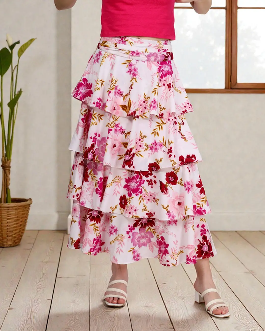 Ruffled Tiered Skirt Sewing Pattern 'Amy'