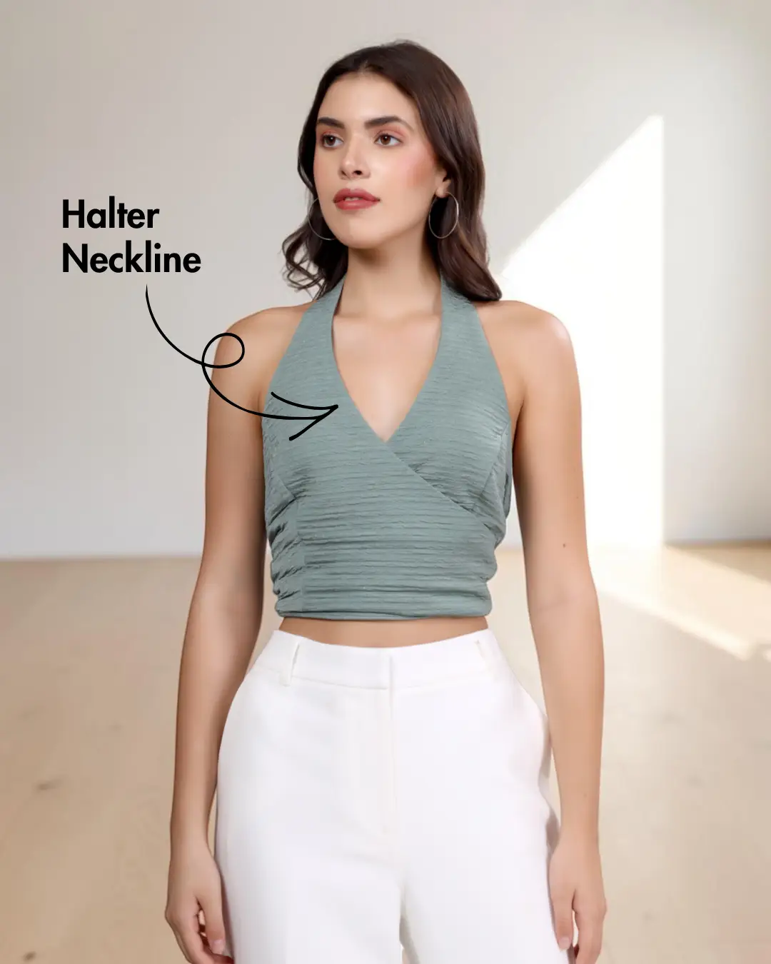 Halter Tie-back Crop Top Sewing Pattern 'Cassie'
