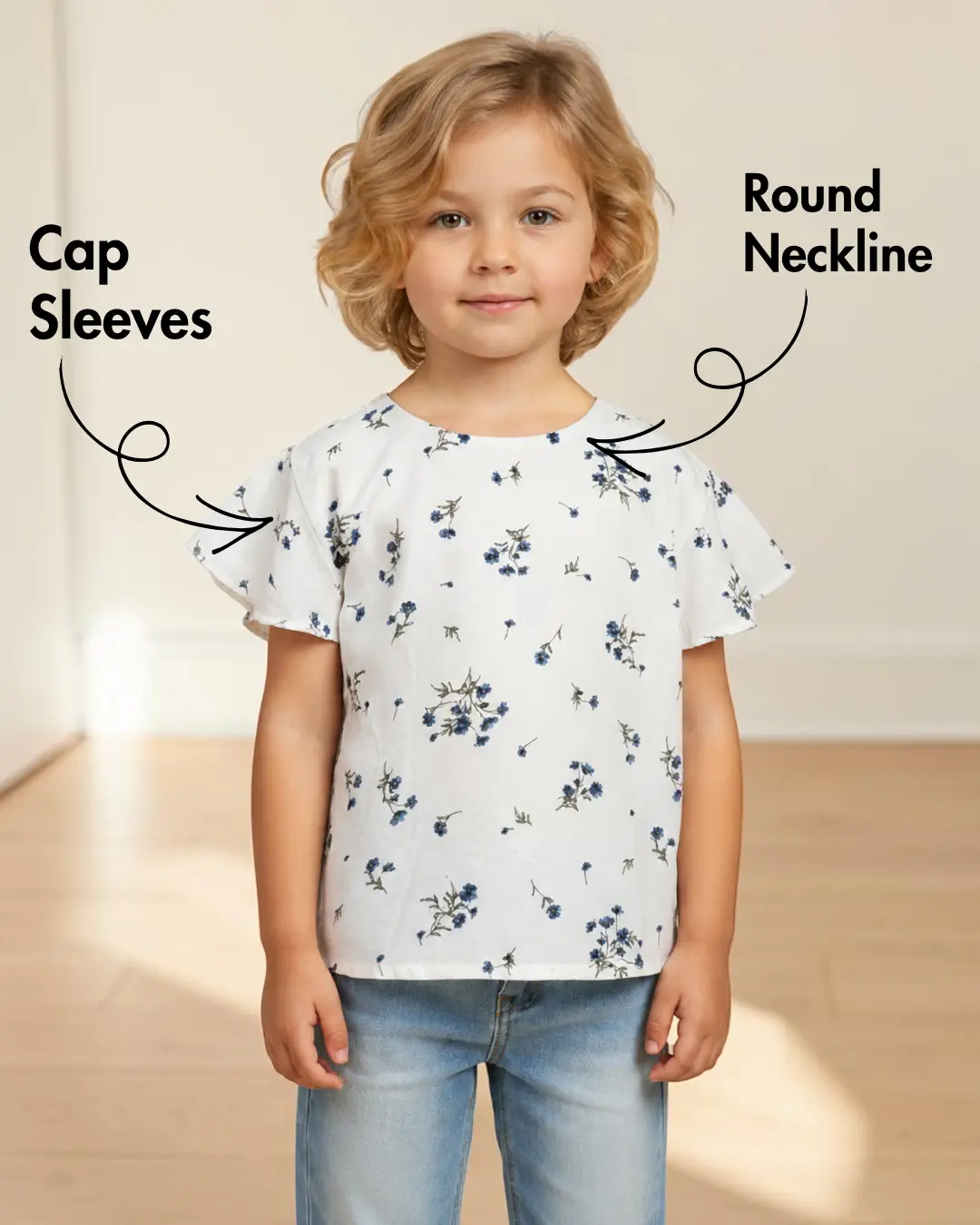 Kid's Short Sleeve Top Sewing Pattern 'Miko'