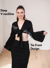 Tie Front Top Sewing Pattern 'Roxy'