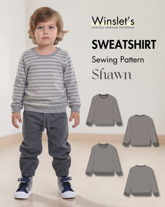 Kid's Sweatshirt Sewing Pattern 'Shawn'